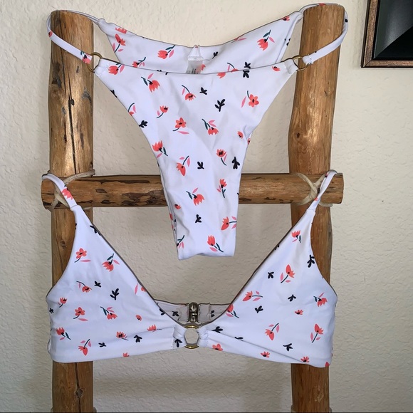 Zaful Swim Nwot Zaful High Cut Brazilian String Bikini Set Poshmark